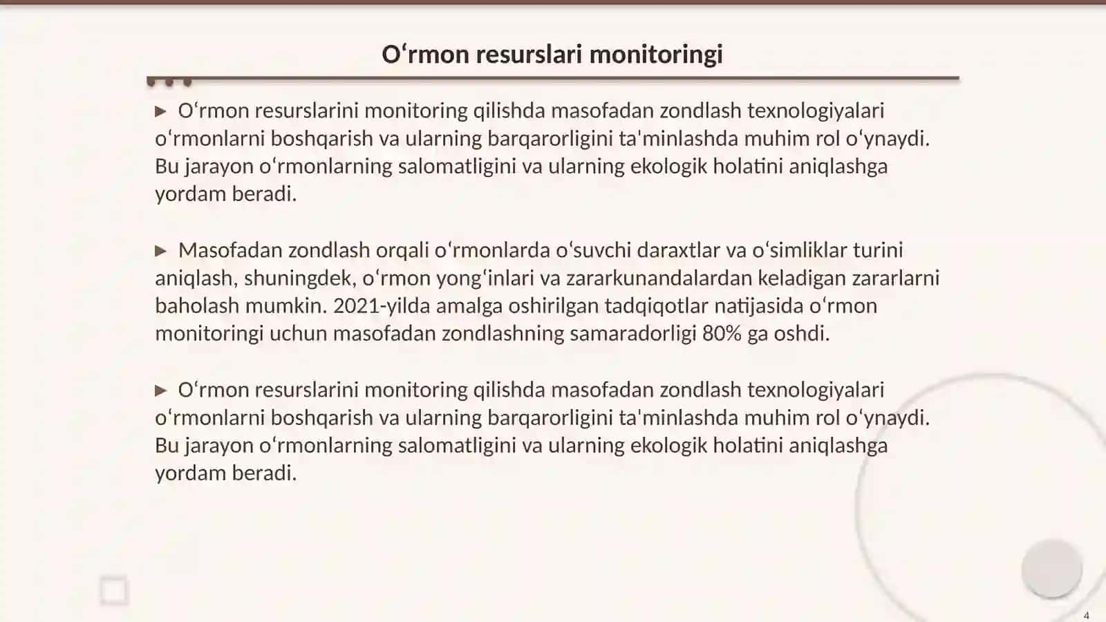 Masofadan zondlashning o‘rmonchilikda qo‘llanilishi 4