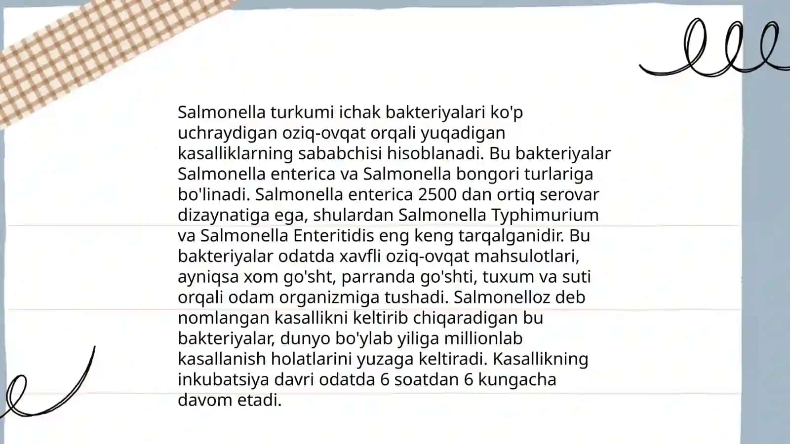 Ichak bakteriyalar oilasiga kiruvchi qozgatuvchilar 4