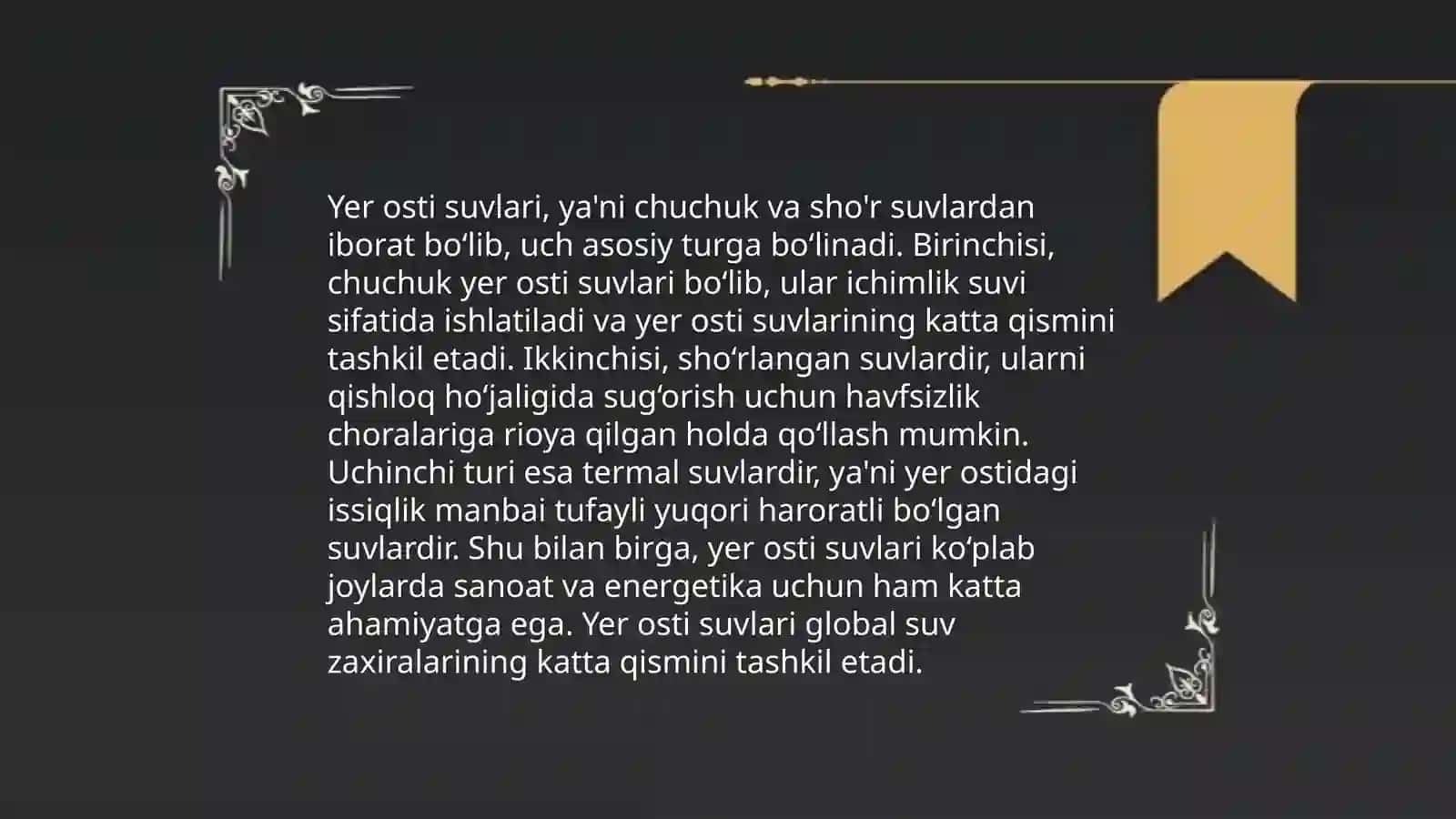 Yer osti suvlari 4