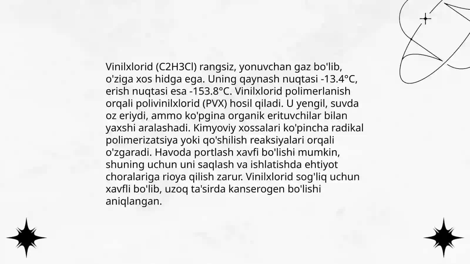 Vinilxlorid,vinilftorid,xloropren, olinishi ishlatilishi 4