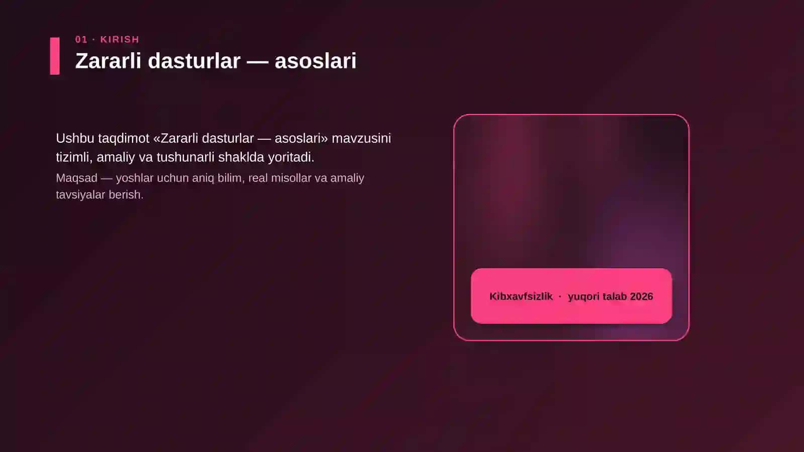 Zararli dasturlar — asoslari 4