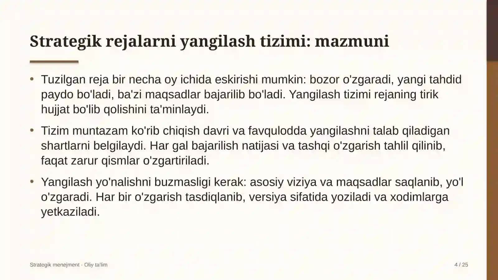 Yaylov chorvachiligida strategik rejalarni yangilash tizimi 4