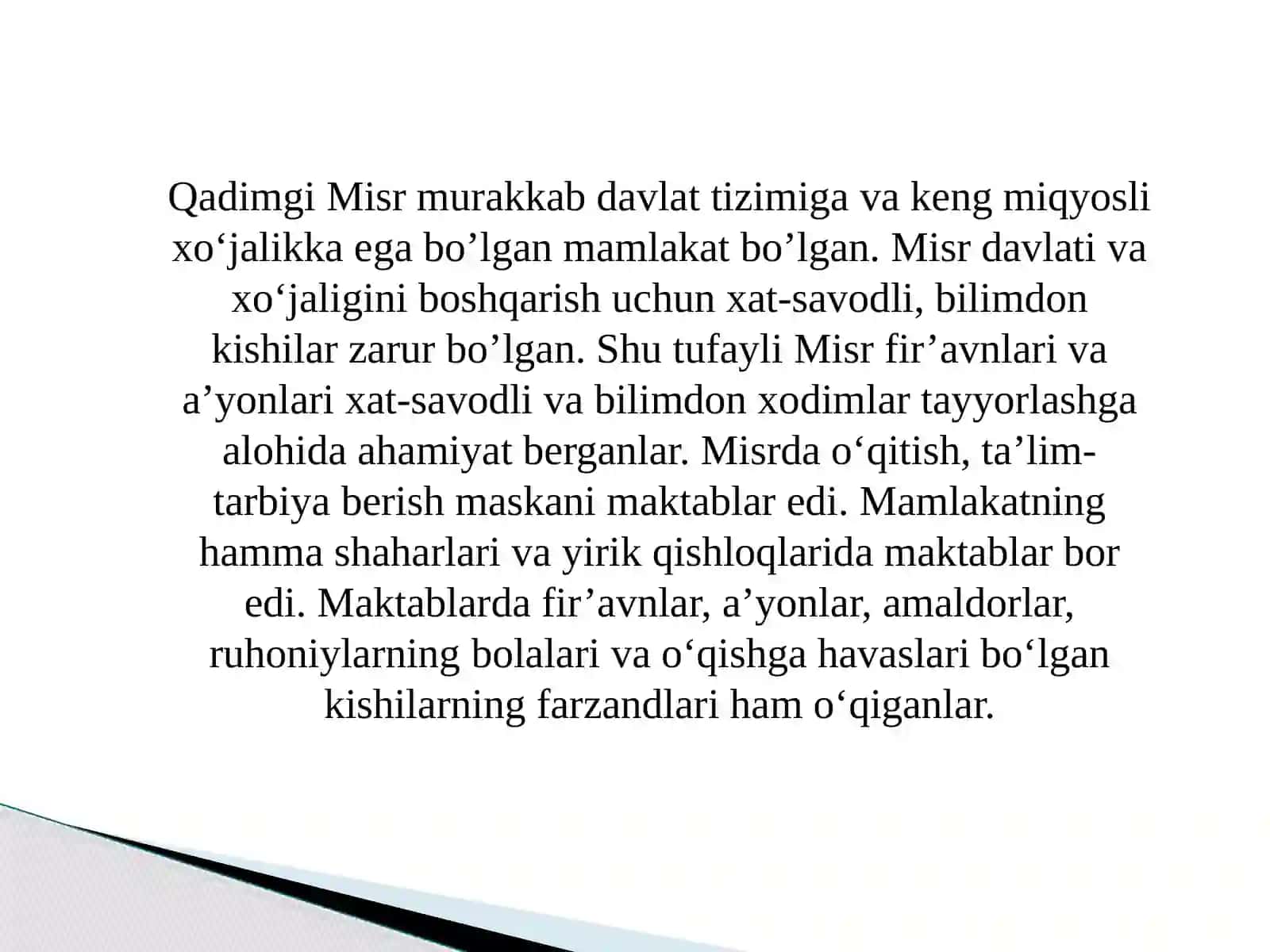 ENG QADIMGI DAVRLARDAN HOZIRGI KUNGACHA JAHON PEDAGOGIKASI TARAQQIYOTI 4