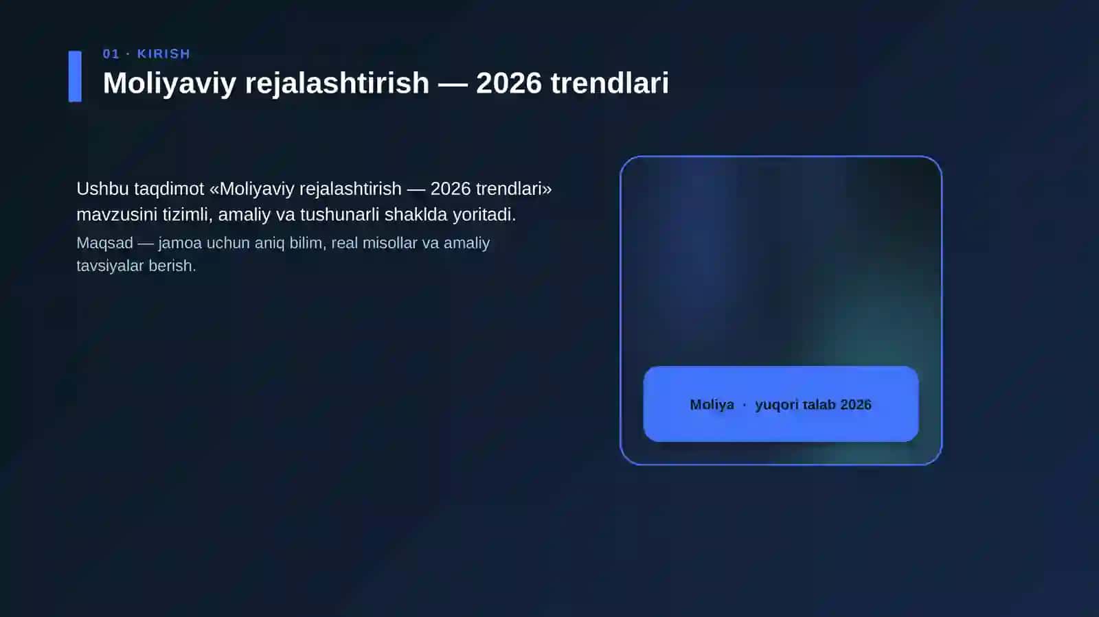 Moliyaviy rejalashtirish — 2026 trendlari 4