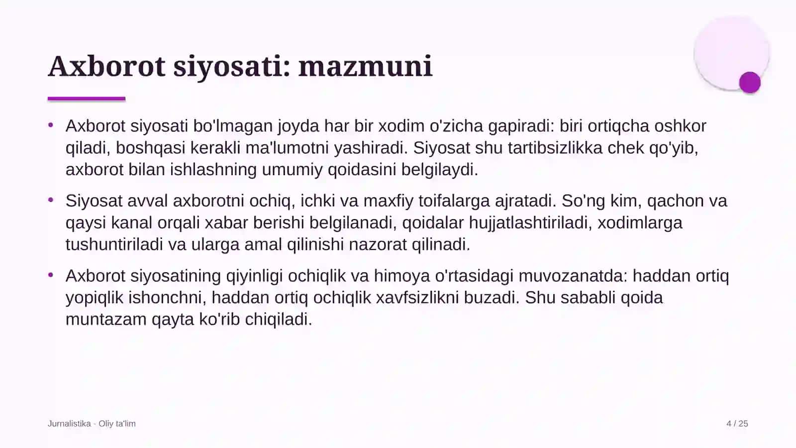 Maishiy texnika ta'mirlash ustaxonalarida axborot siyosati 4
