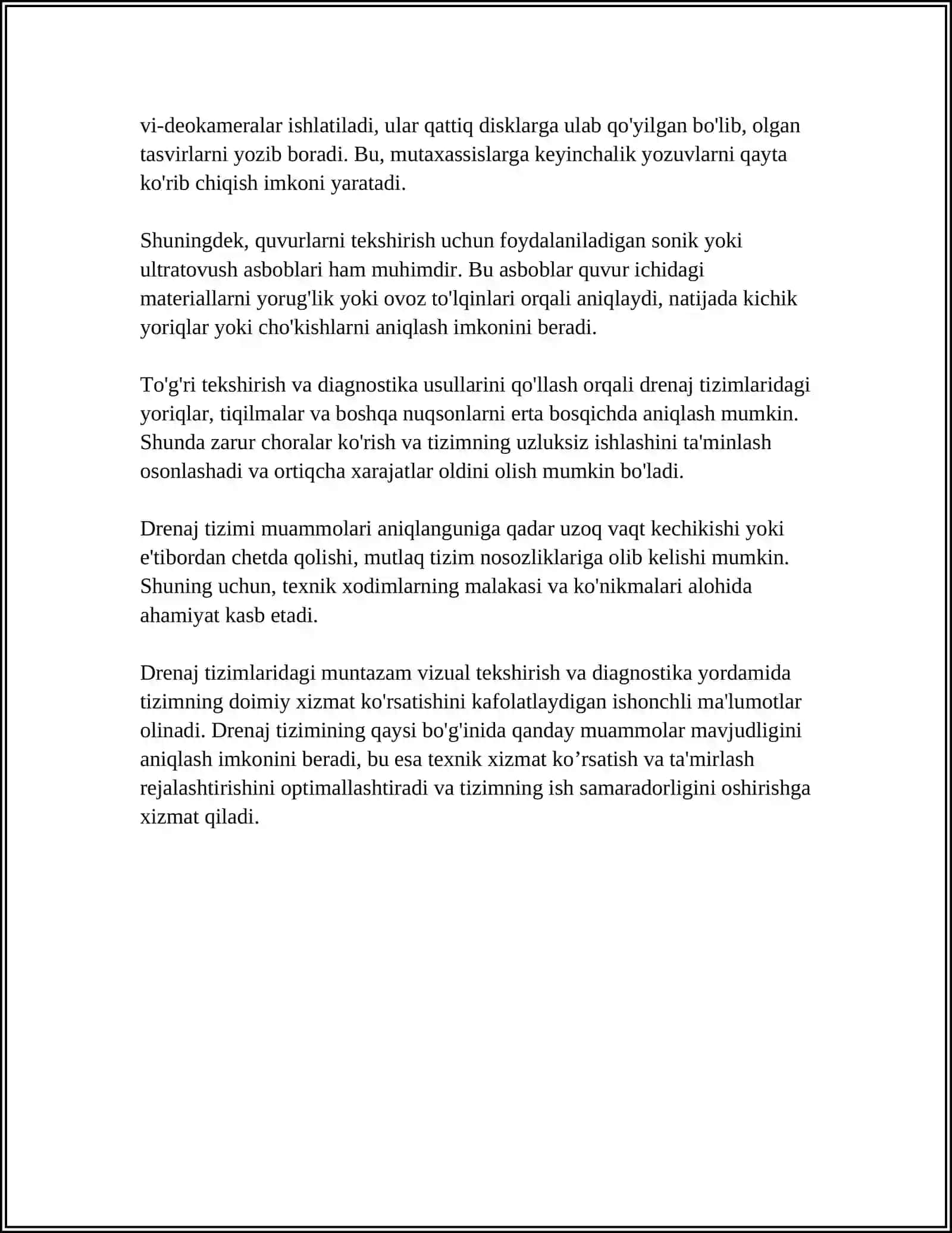 DRENAJ TIZIMLARINI TAMIRLASH VA SAQLASH 4