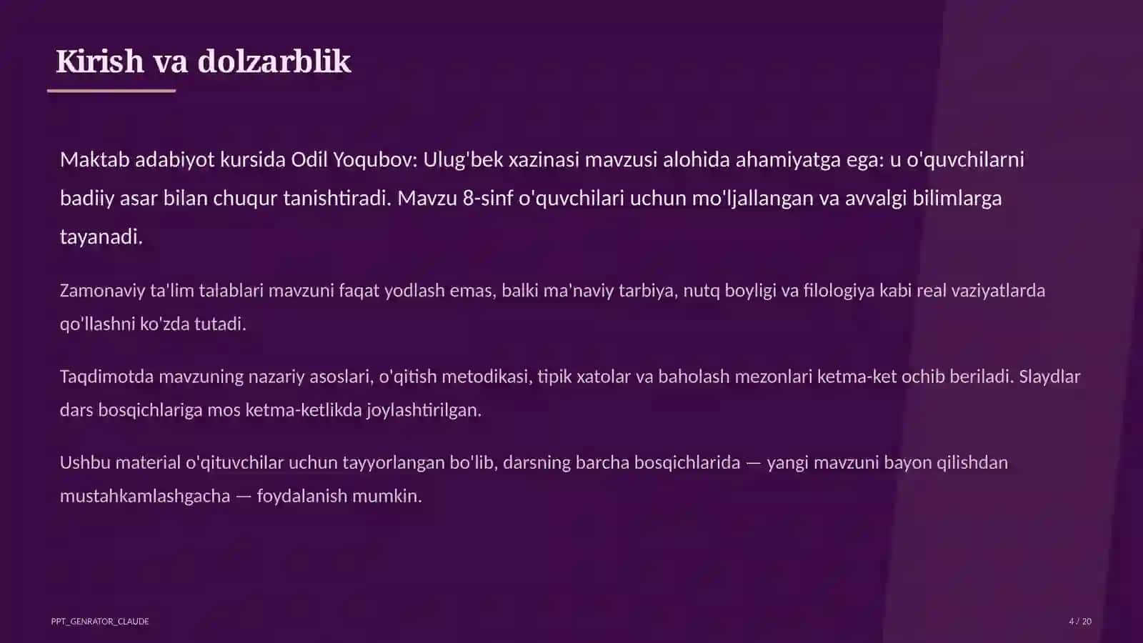 Ulug'bek xazinasi (8-sinf) 4