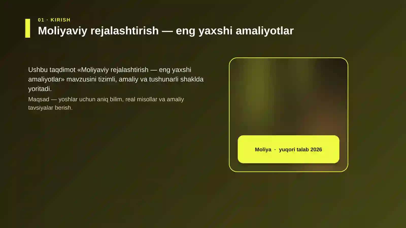 Moliyaviy rejalashtirish — eng yaxshi amaliyotlar 4