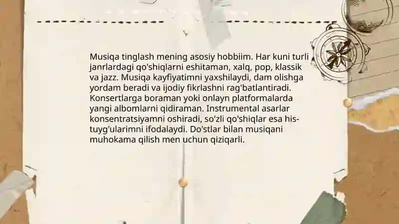 Mening hobbiim: kitob o'qish 4
