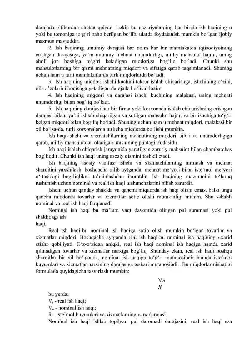 Ish haqqi va mehnat munosabatlari 4