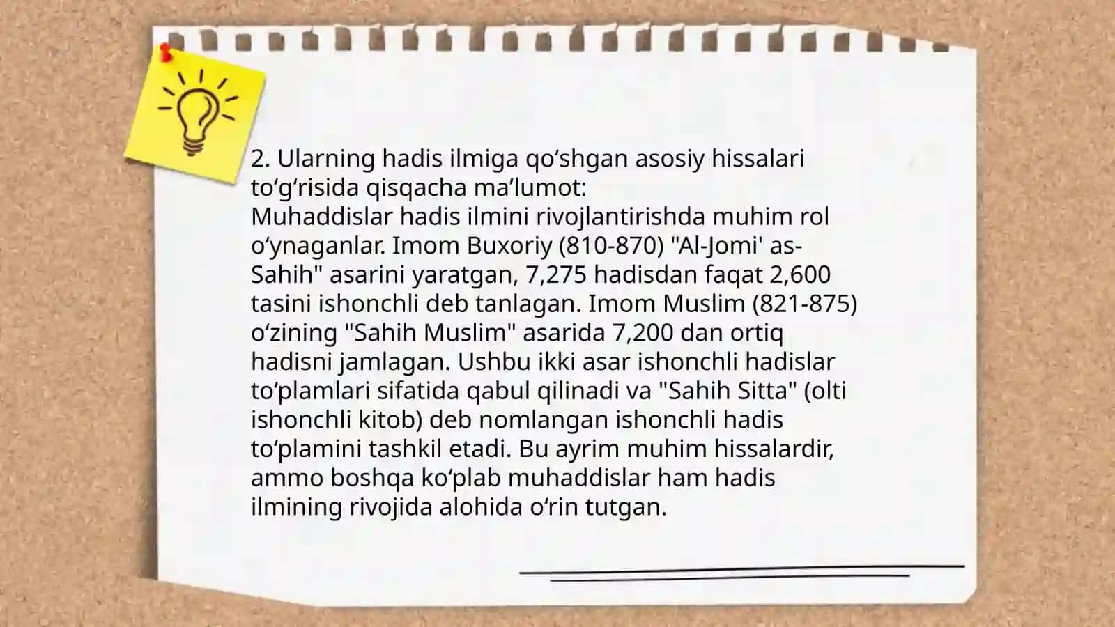 Imom al-Buxoriy va imom Termiziyning hadis ilmiga qoʻshgan hissalari qiyosiy tahlili 4