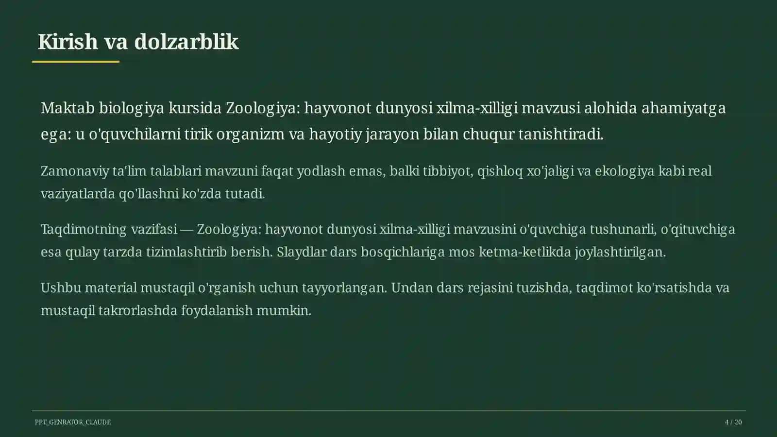 Zoologiya: hayvonot dunyosi xilma-xilligi (7-sinf) 4