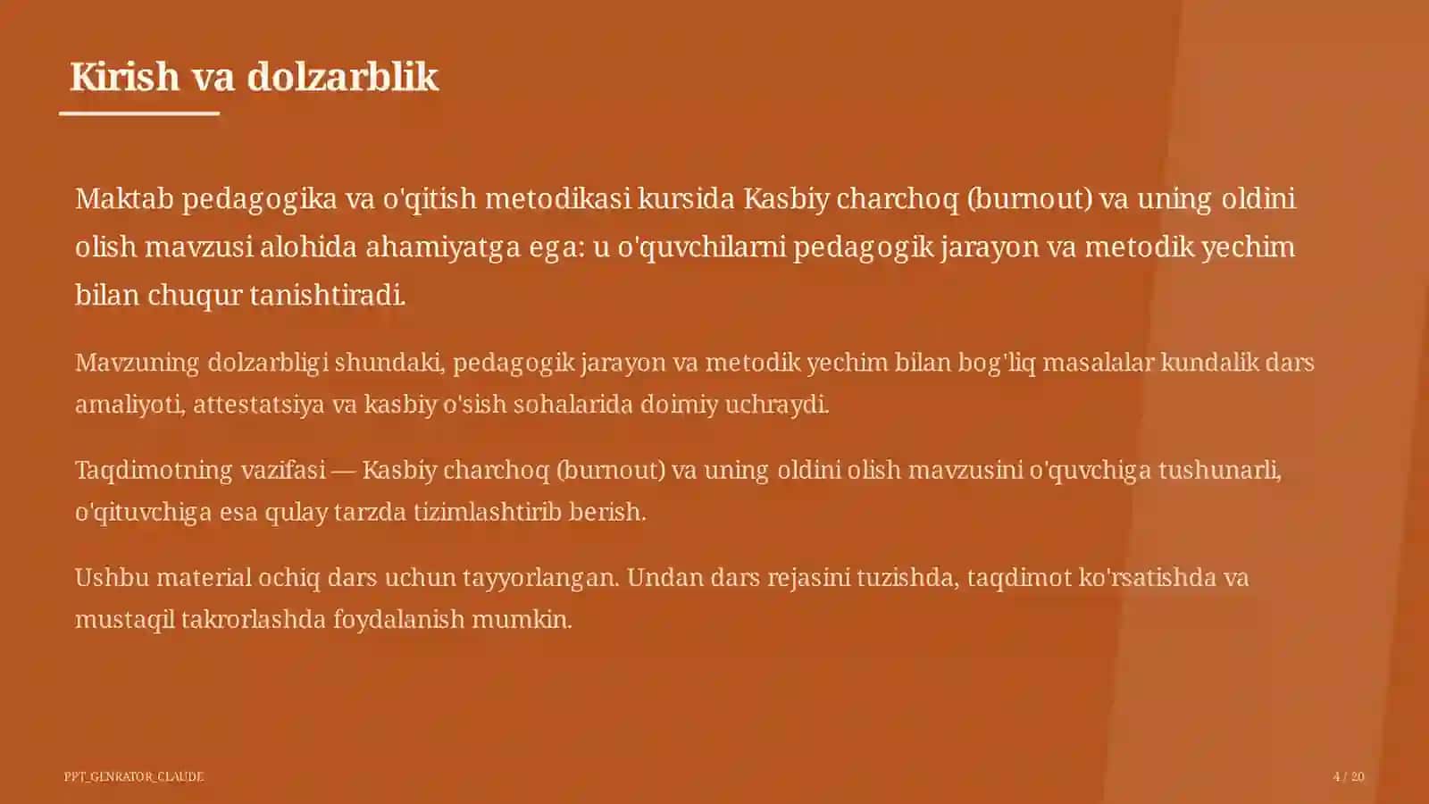 Kasbiy charchoq (burnout) va uning oldini olish 4