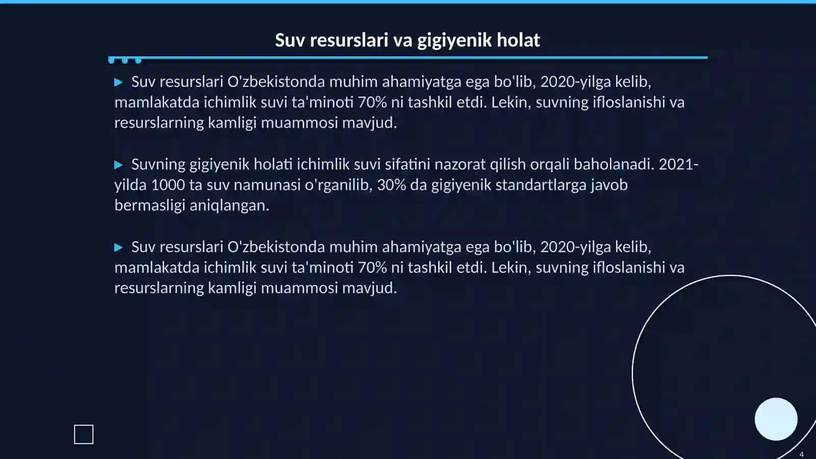 Havo, suv va tuproqning noqulay omillarini gigiyenik tartibga solishning umumiy yondashuvlari 4