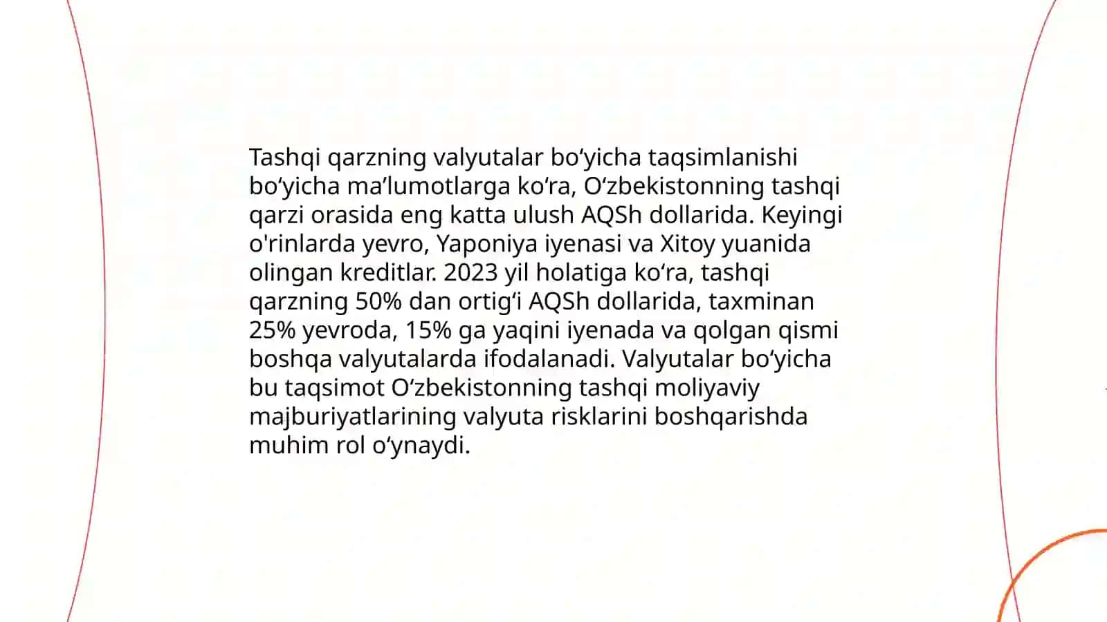 Oʻzbekiston Respublikasi tashqi qarzi tahlili 4