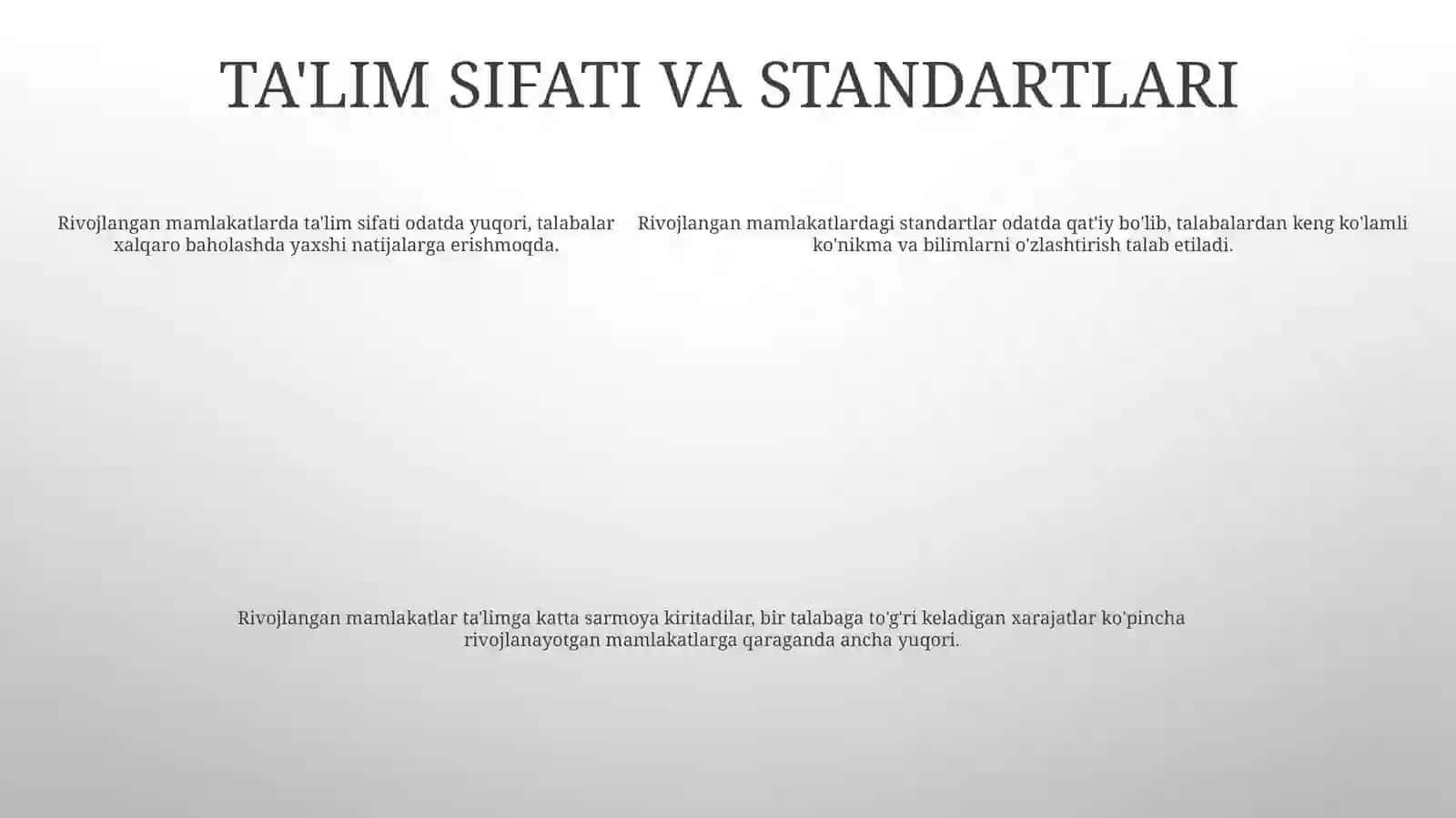 Iqtisodiy Rivojlangan Davlatlarning TaʼLim Tizimi 4