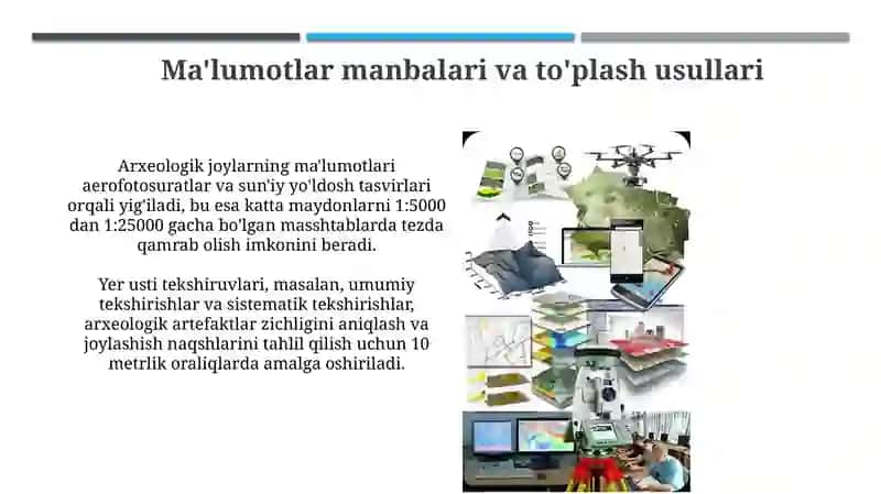 GIS dasturi asosida arxeologik yodgorliklarning xaritalarini yaratish hamda qulayliklari 4