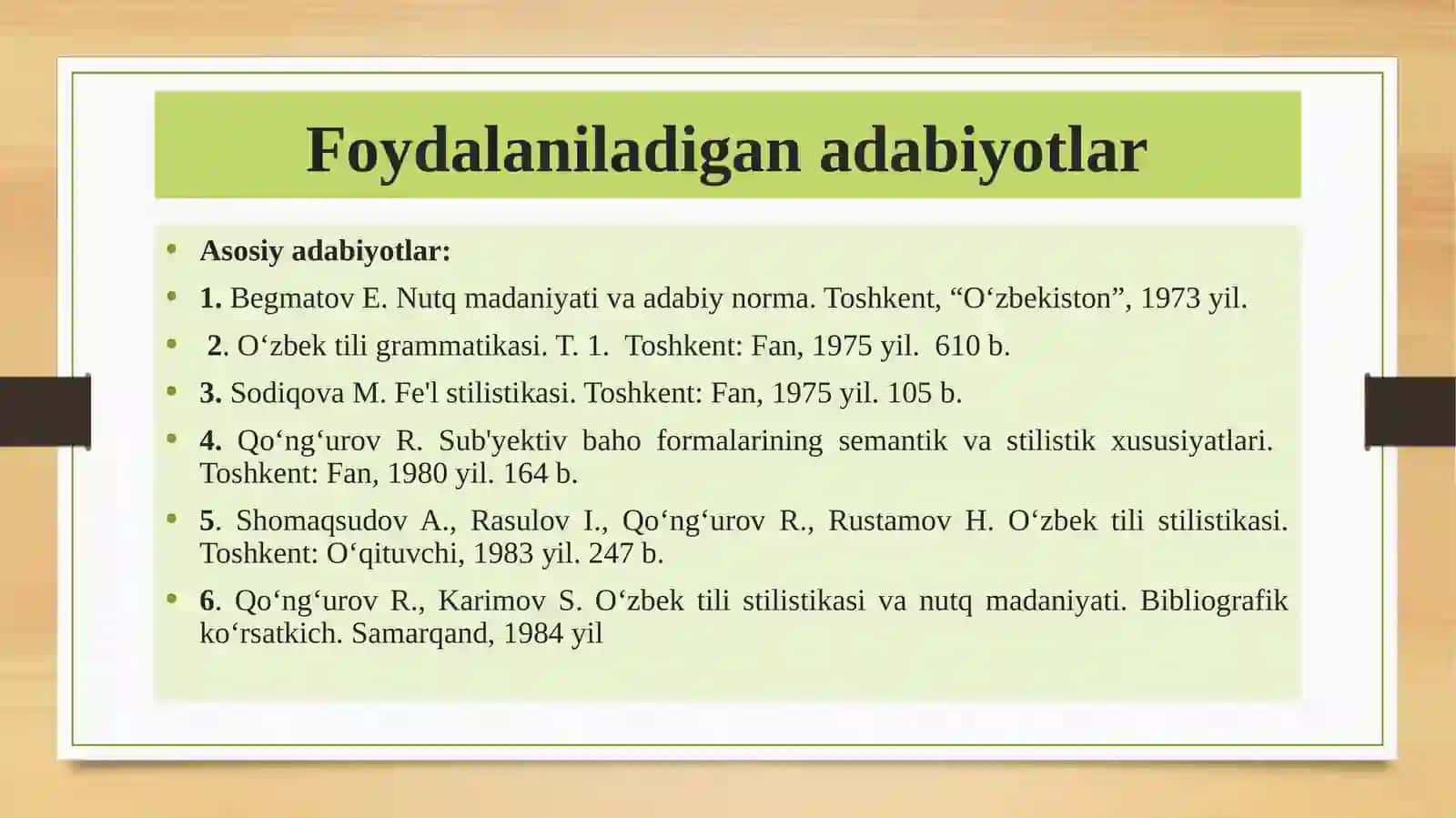 Tilning vazifaviy uslublari. So`zlashuv, badiiy va publitsistik uslubning o`ziga xos xususiyatlari 4