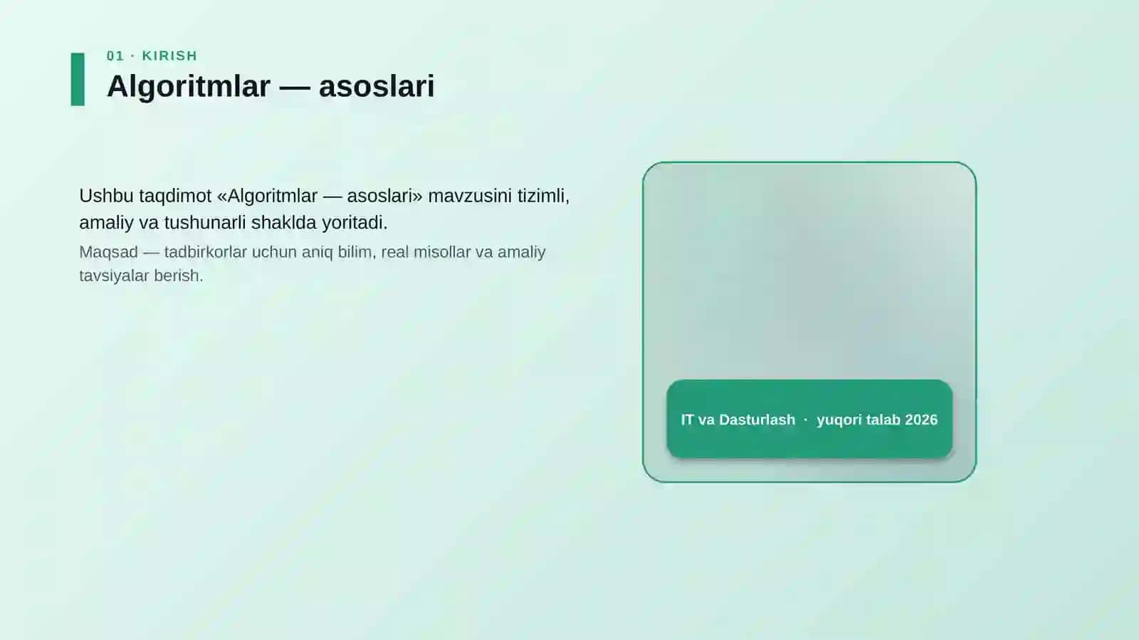 Algoritmlar — asoslari 4