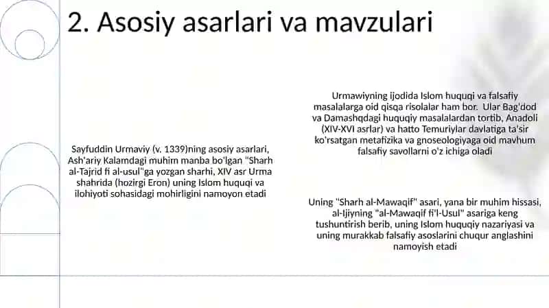 Urmavī Zijining ta'siri 4