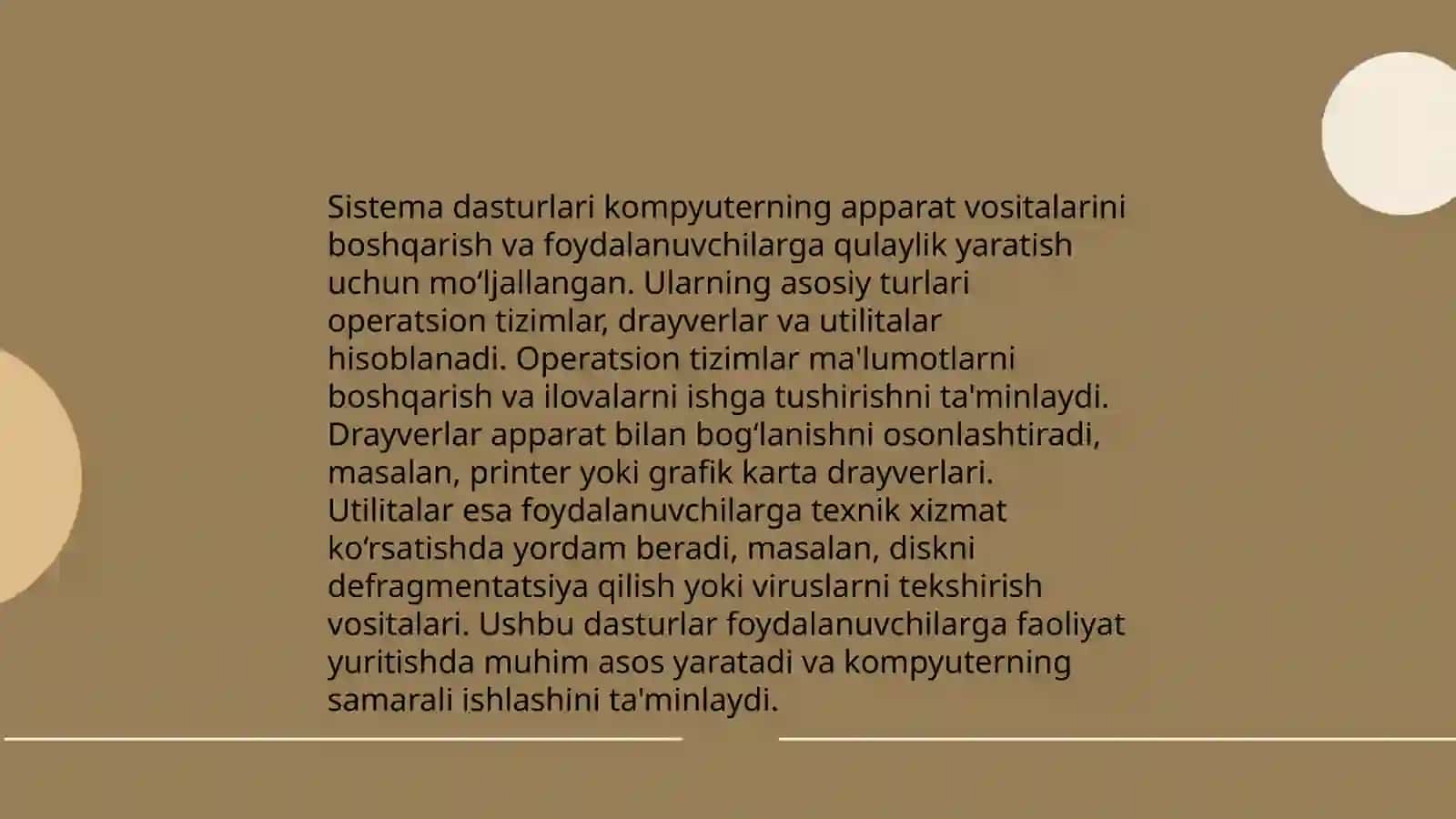 Sistema dasturlari 4