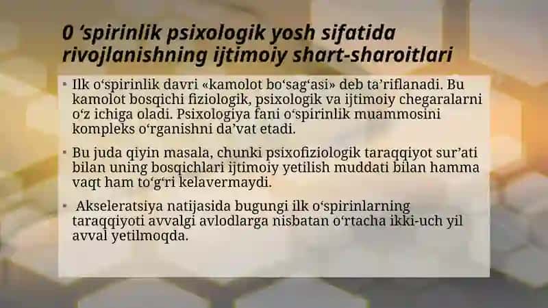 O‘spirinlik davri 4