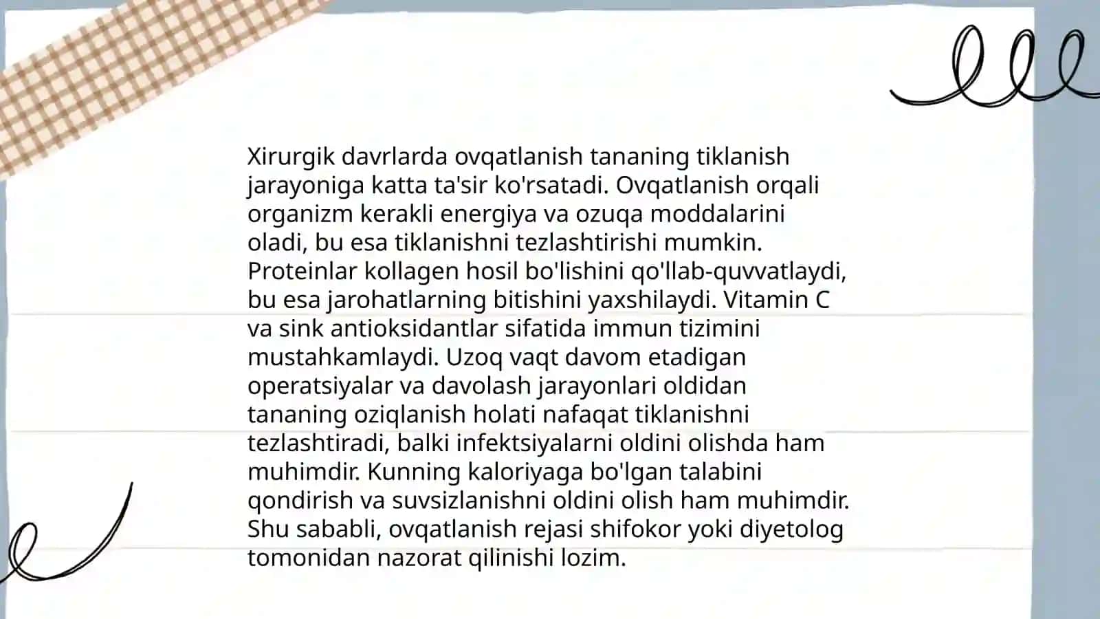 Xirurgik be'morlarni parvarish qilish asoslari 4