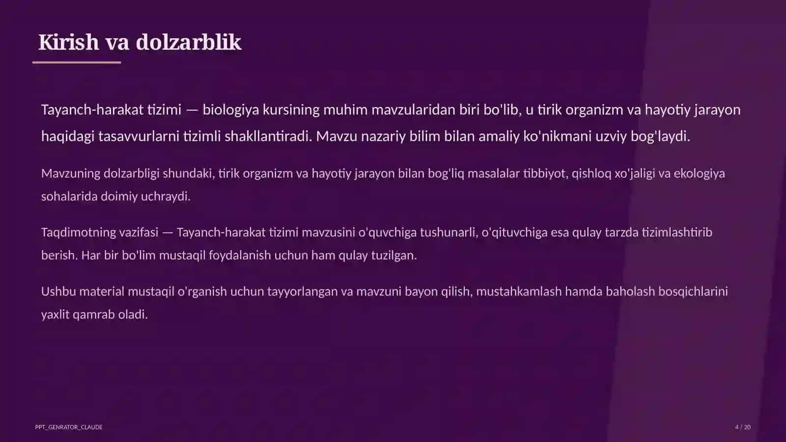 Tayanch-harakat tizimi (8-sinf) 4