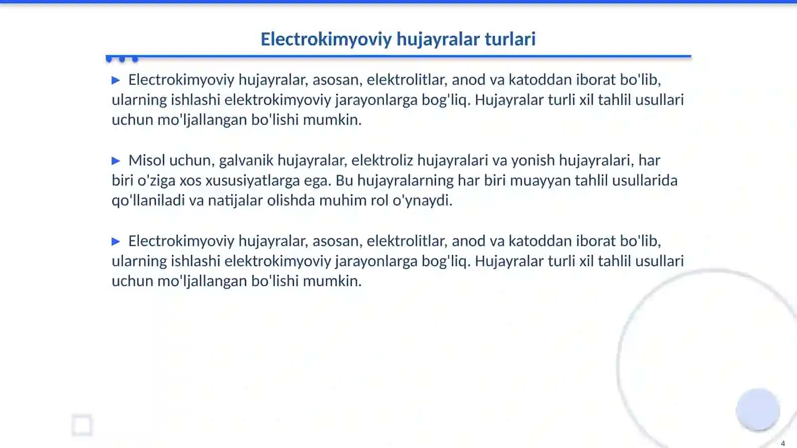 Analizning elektrokimyoviy usullari 4
