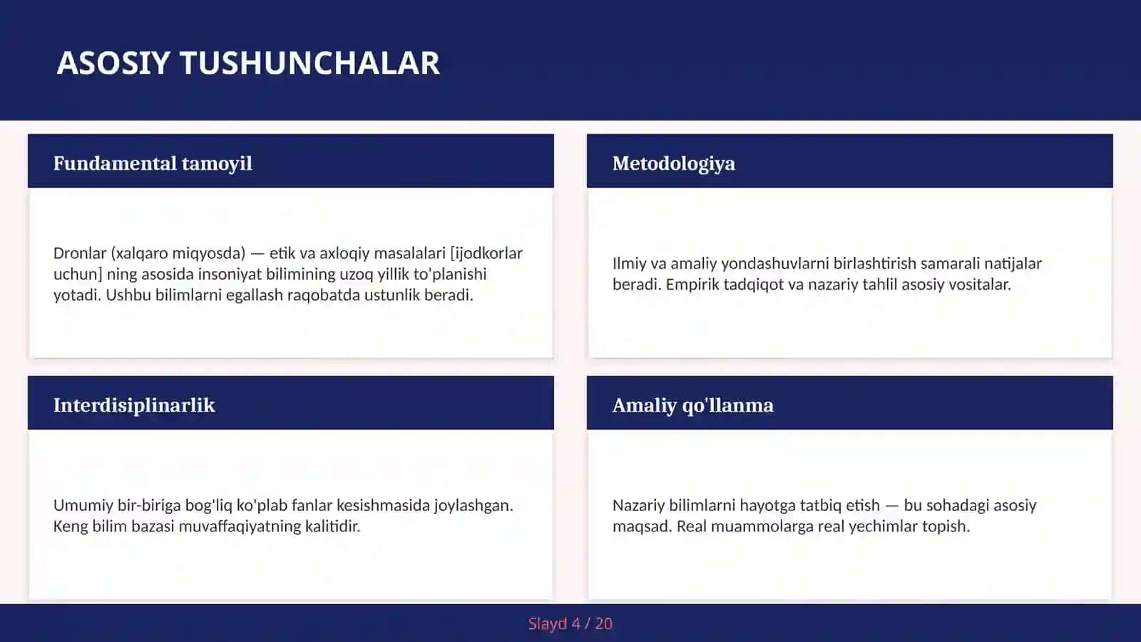 DRONLAR (XALQARO MIQYOSDA) — ETIK VA AXLOQIY MASALALARI [IJODKORLAR UCHUN] 4