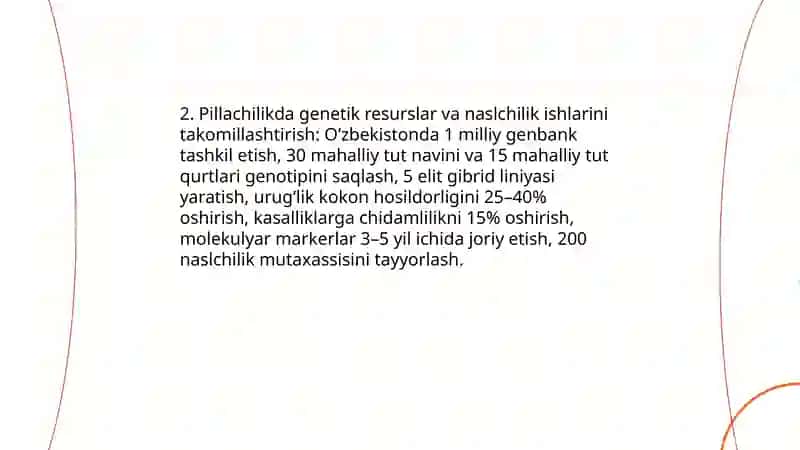 O’zbekistonda pillachilikni rivojlantirish masalalari 4