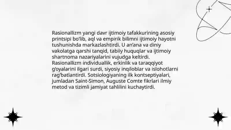 Yangi davr ijtimoiy falsafasining umumiy xususiyatlari 4
