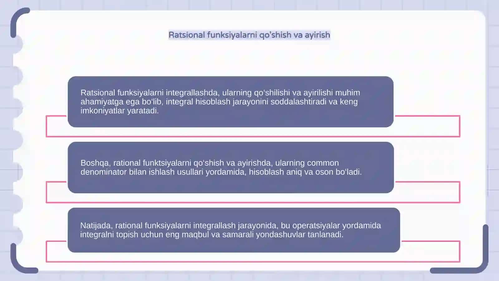 Ratsional funksiyalar integralli 4