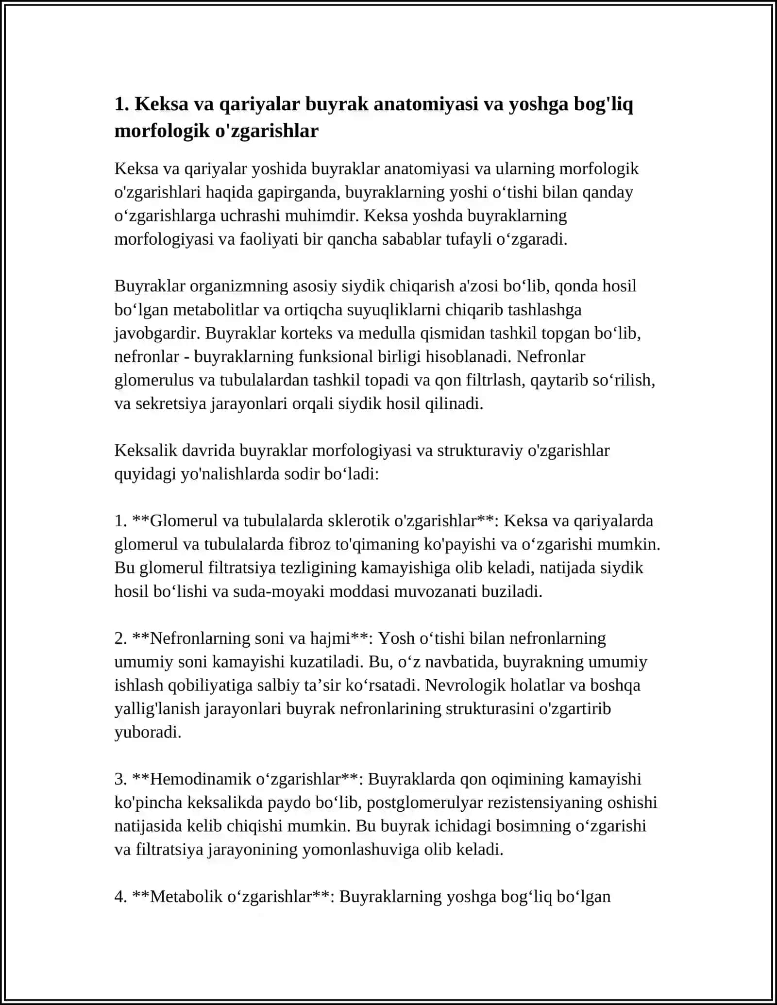 KEKSA VA QARIYALAR SIYDIK AJRATISH TIZIMNING ANATOMIK FIZIOLOGIK XUSUSIYATLARI 4