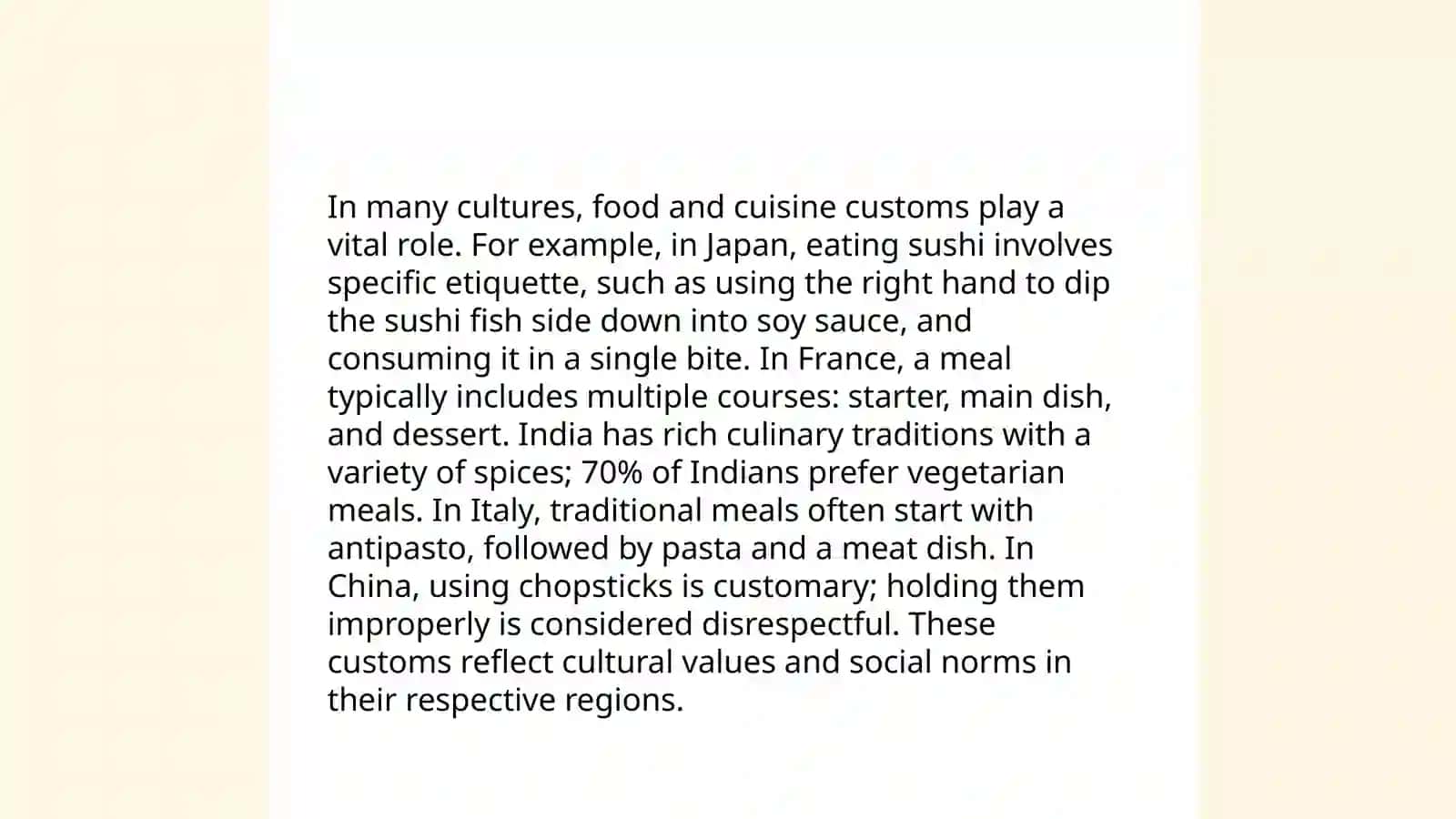 Cultures and traditions 4