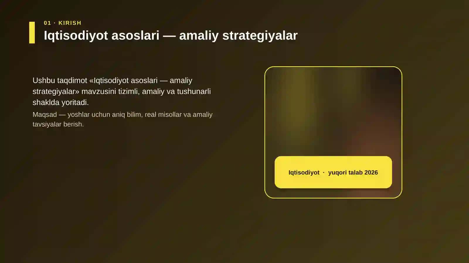 Iqtisodiyot asoslari — amaliy strategiyalar 4