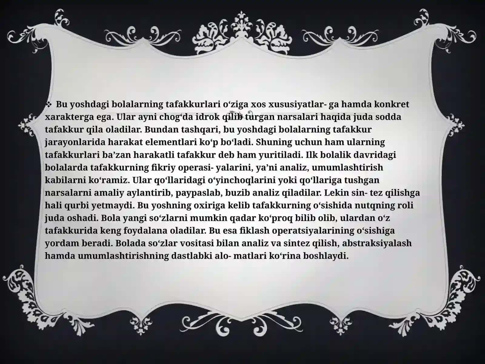 Ilk  bolalik  davrining  psixologik  xususiyati 4