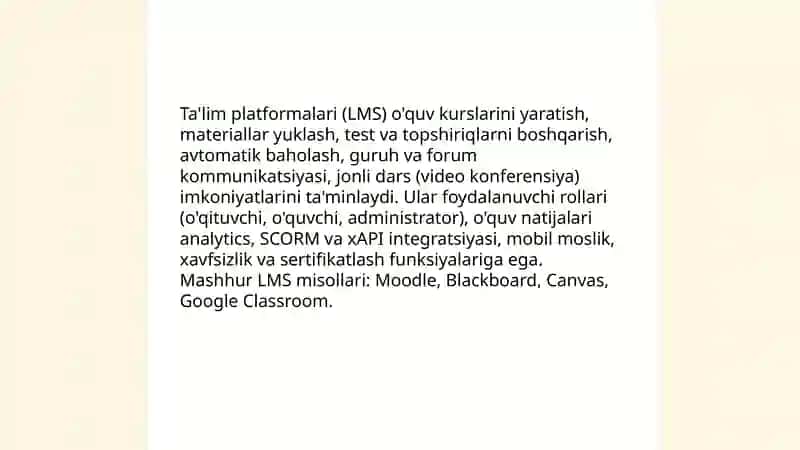 O‘qitishning dasturiy ta‘minoti 4