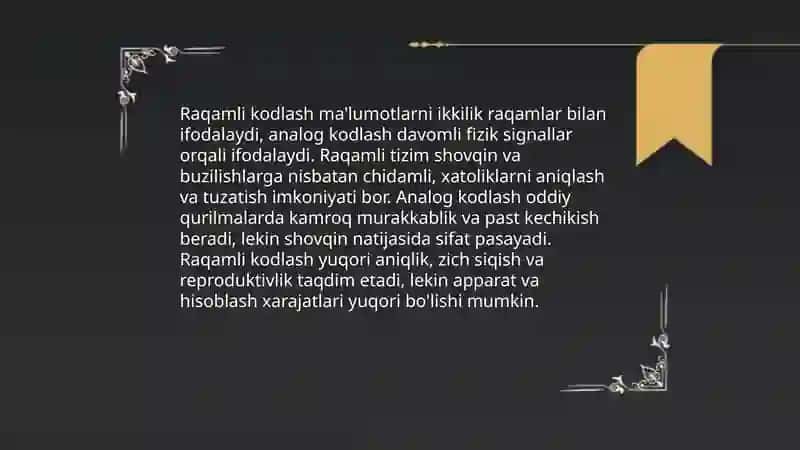 Kodlash va dekodlash 4