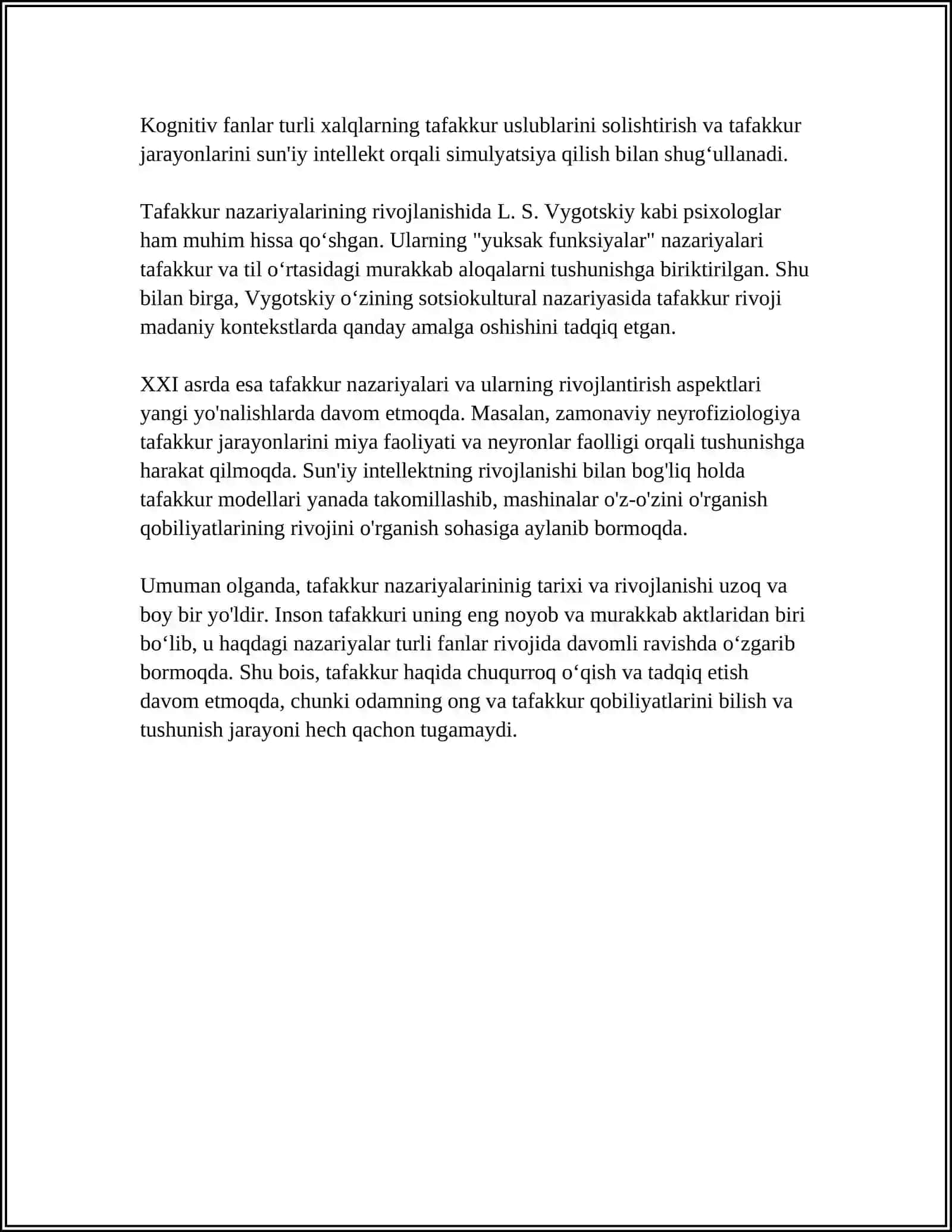 TAFAKUR NAZARIYALARI VA UNI RIVOJLANTIRISH 4