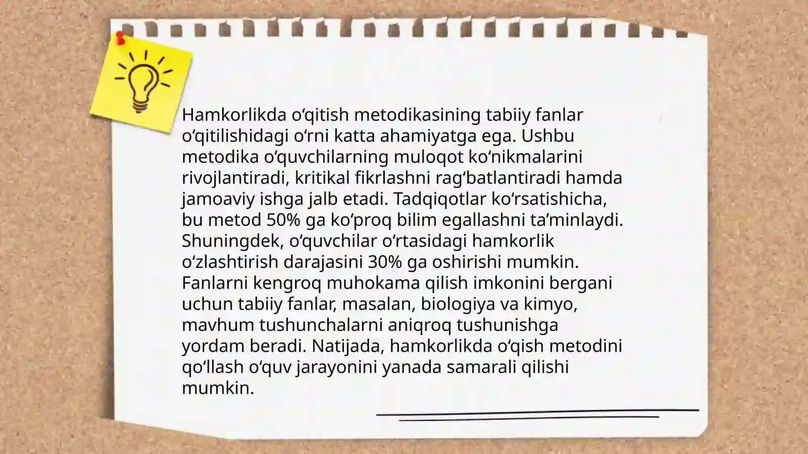 Tabiiy fanlar nazariyasi va metodikasini oʻqitishda innovatsion ta'lim 4