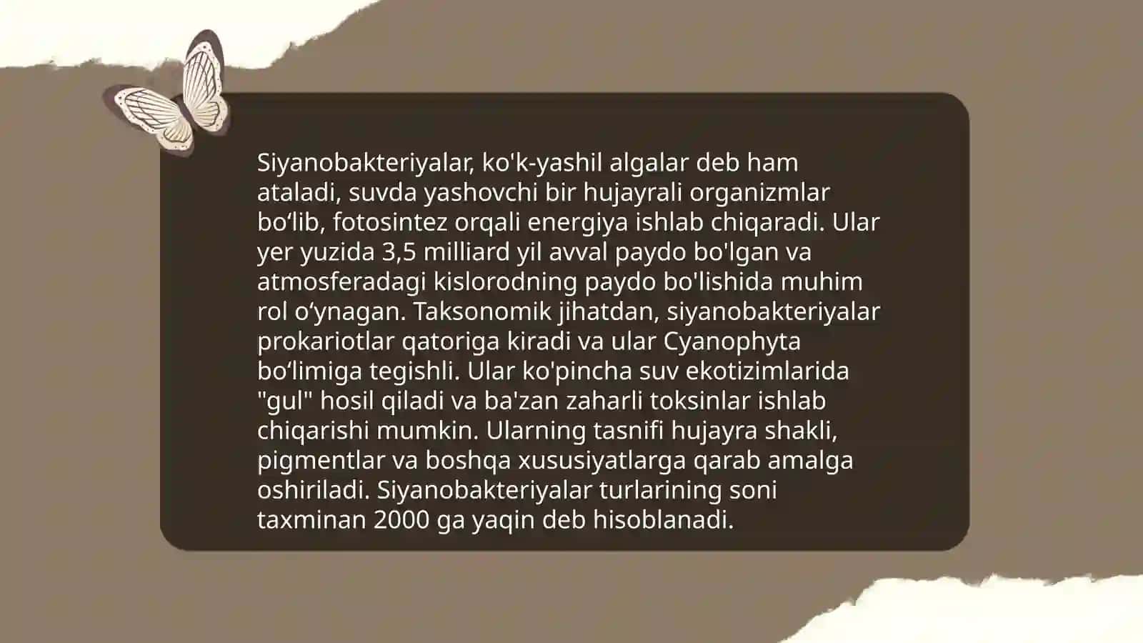 Koʻk yashil suvoʻtlar boʻlimi 4