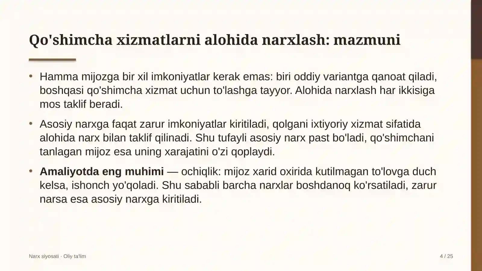 choyxonalarda qo'shimcha xizmatlarni alohida narxlash 9155 4