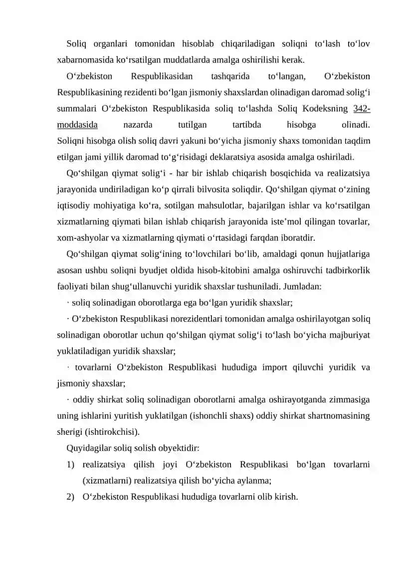 Aylanmadan olinadigan soliqni hisoblash va byudjetga to'lash tartibi 4
