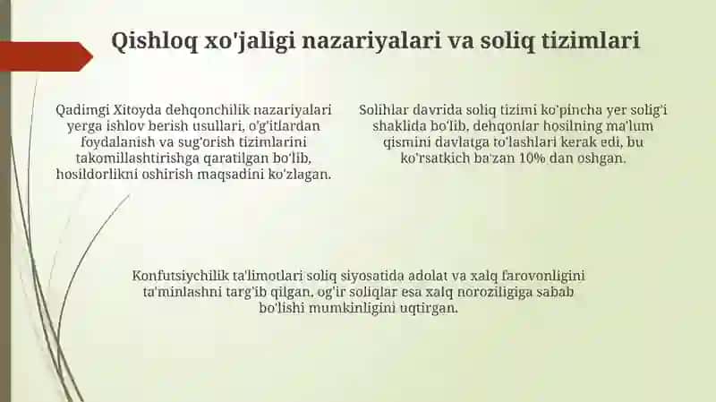 Qadimgi xitoydagi iqtisodiy gʻoyalar 4