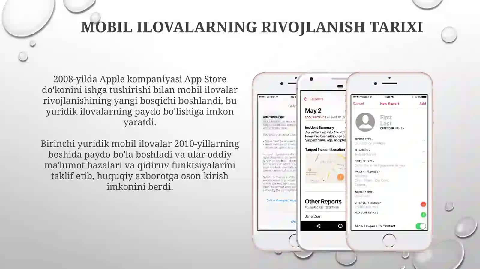 Mobil ilovalar orqali yuridik xizmatlar ko'rsatish texnologiyasi 4