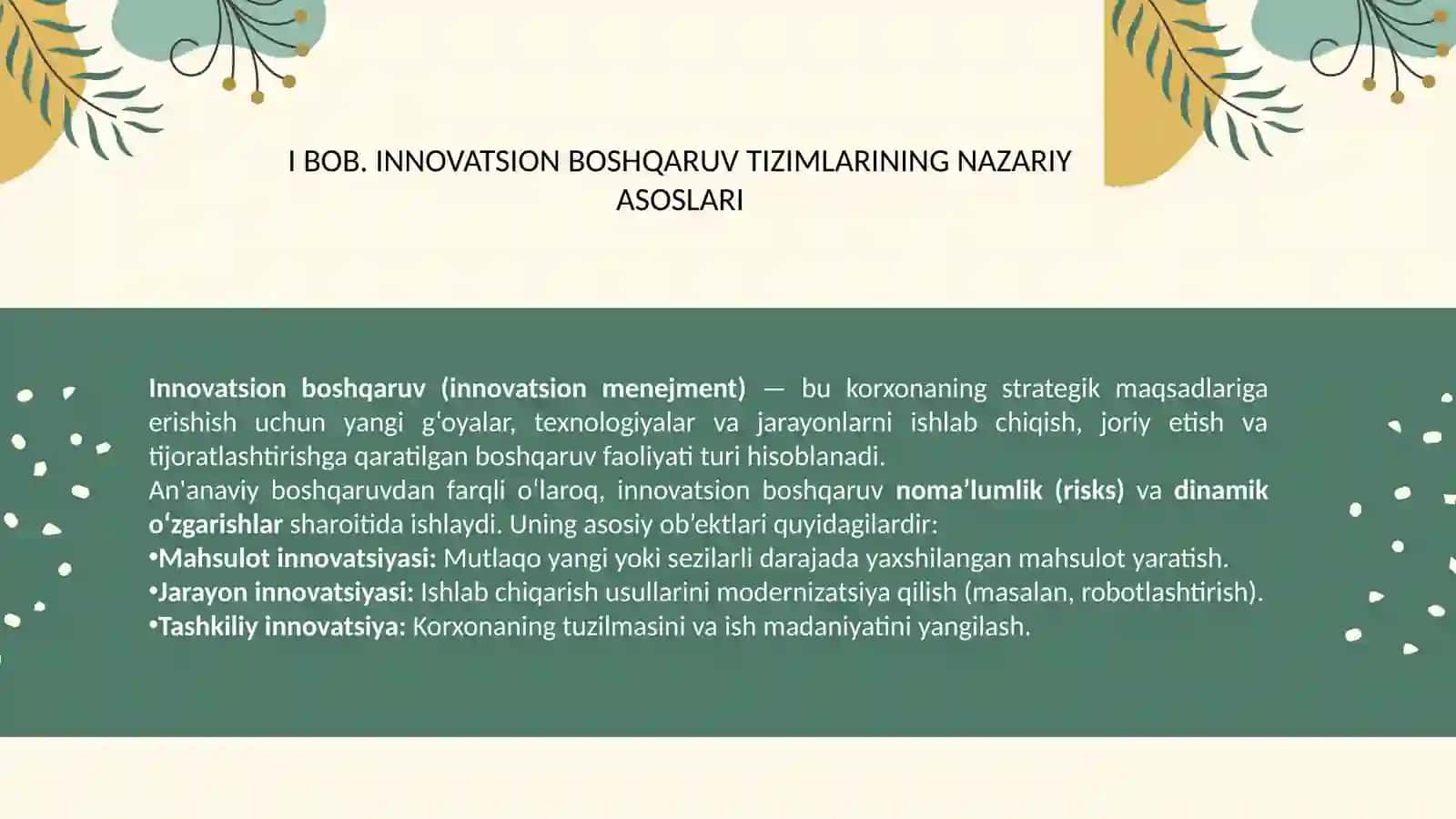 Innovatsion boshqaruv tizimlarining ishlab chiqarishga ta’siri 4