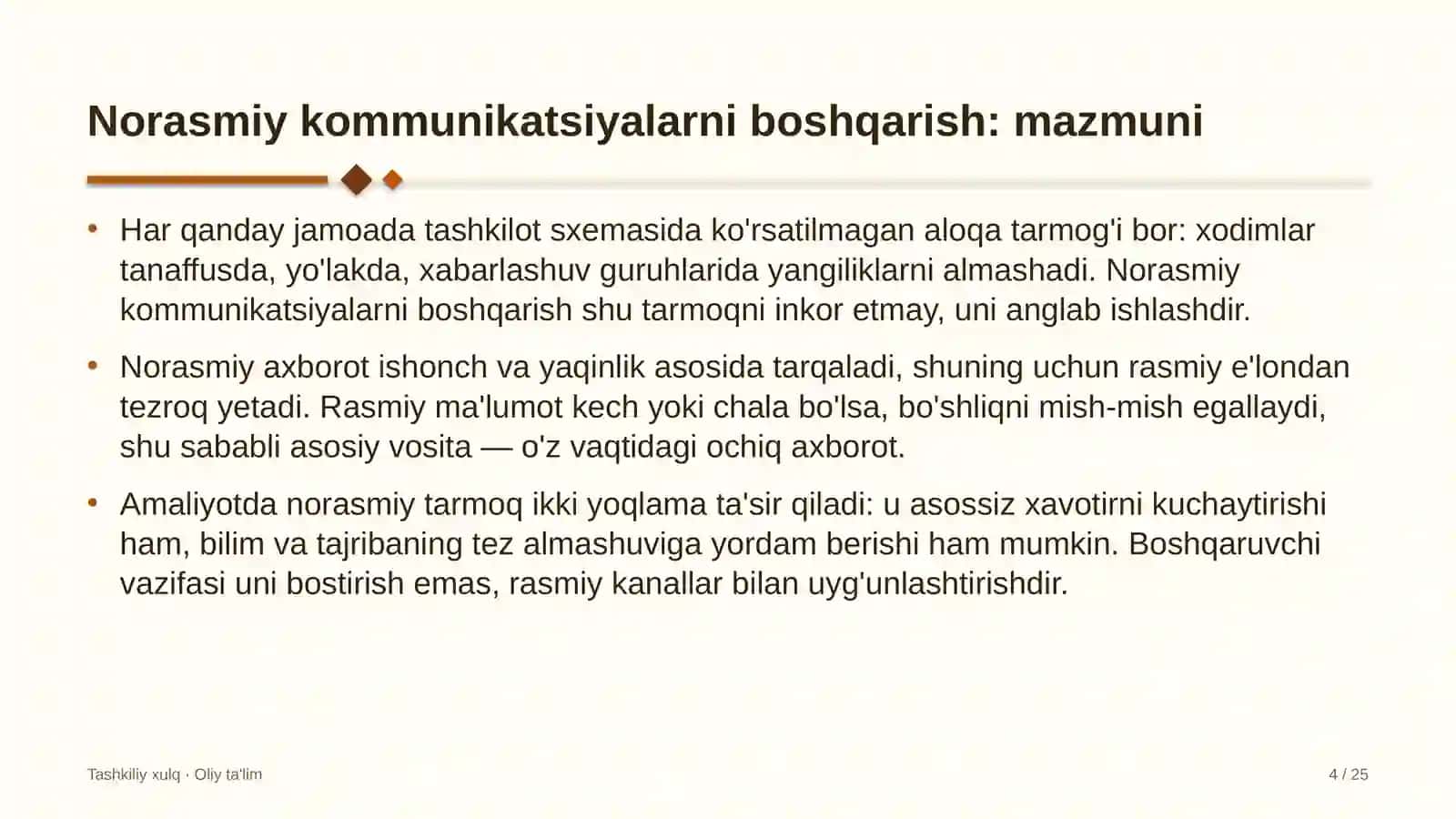 uy hayvonlari uchun veterinariya klinikalarida norasmiy kommunikatsiyalarni boshqarish 4542 4