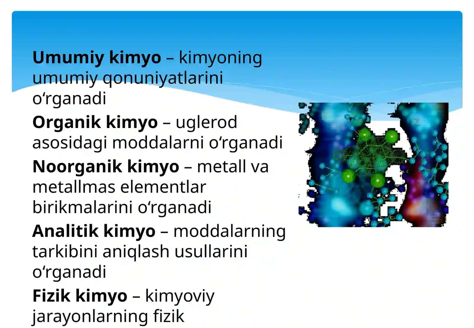 Kimyo—hayot va kelajak poydevori 4