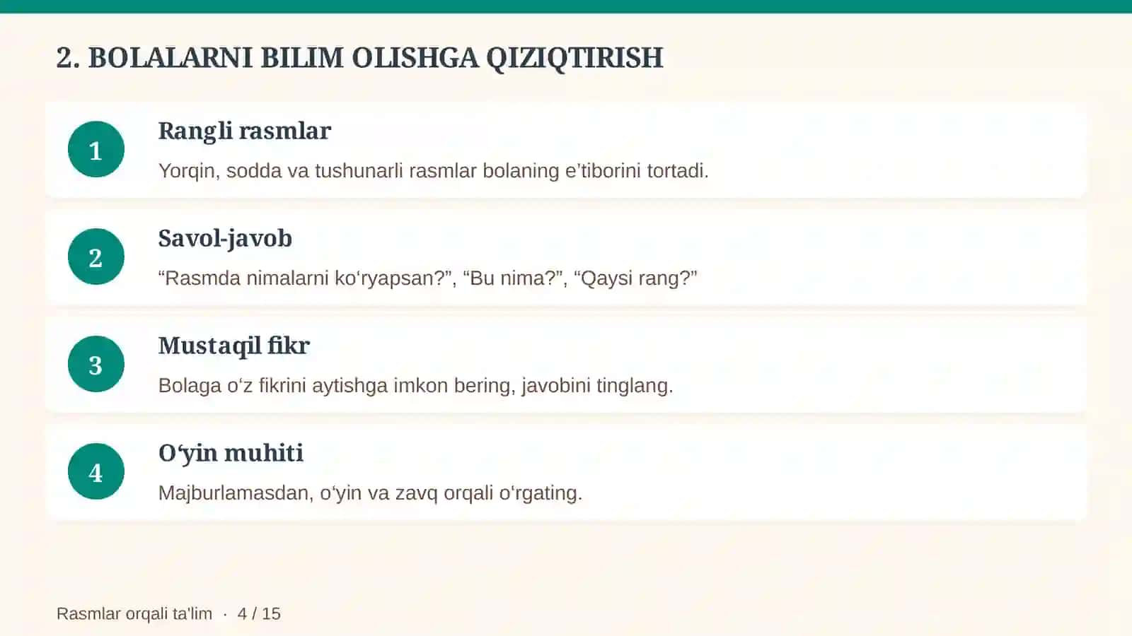 Bolalarni Rasmlar ORQALI YOZISH VA O‘QITISH USULLARI 4